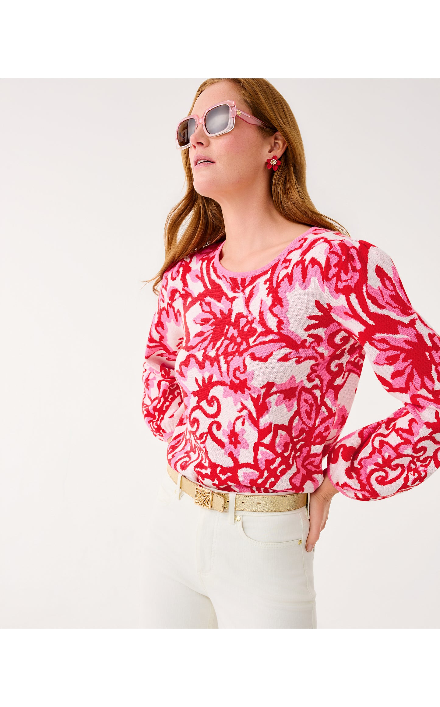 Veronita Sweater - Coconut Spicy Socialite Jacquard