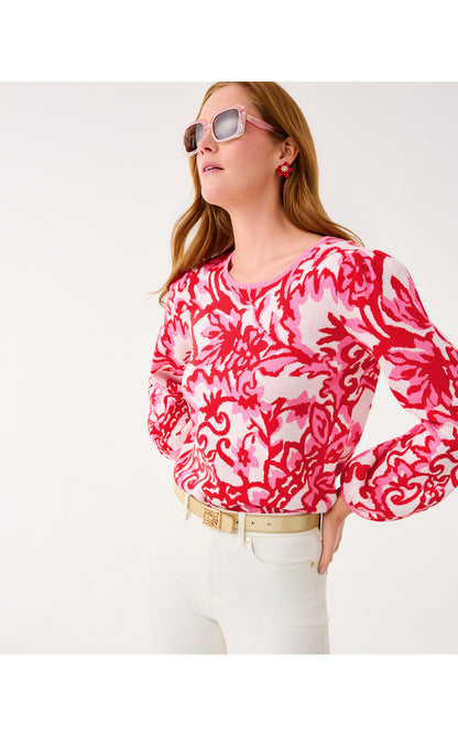 Veronita Sweater - Coconut Spicy Socialite Jacquard