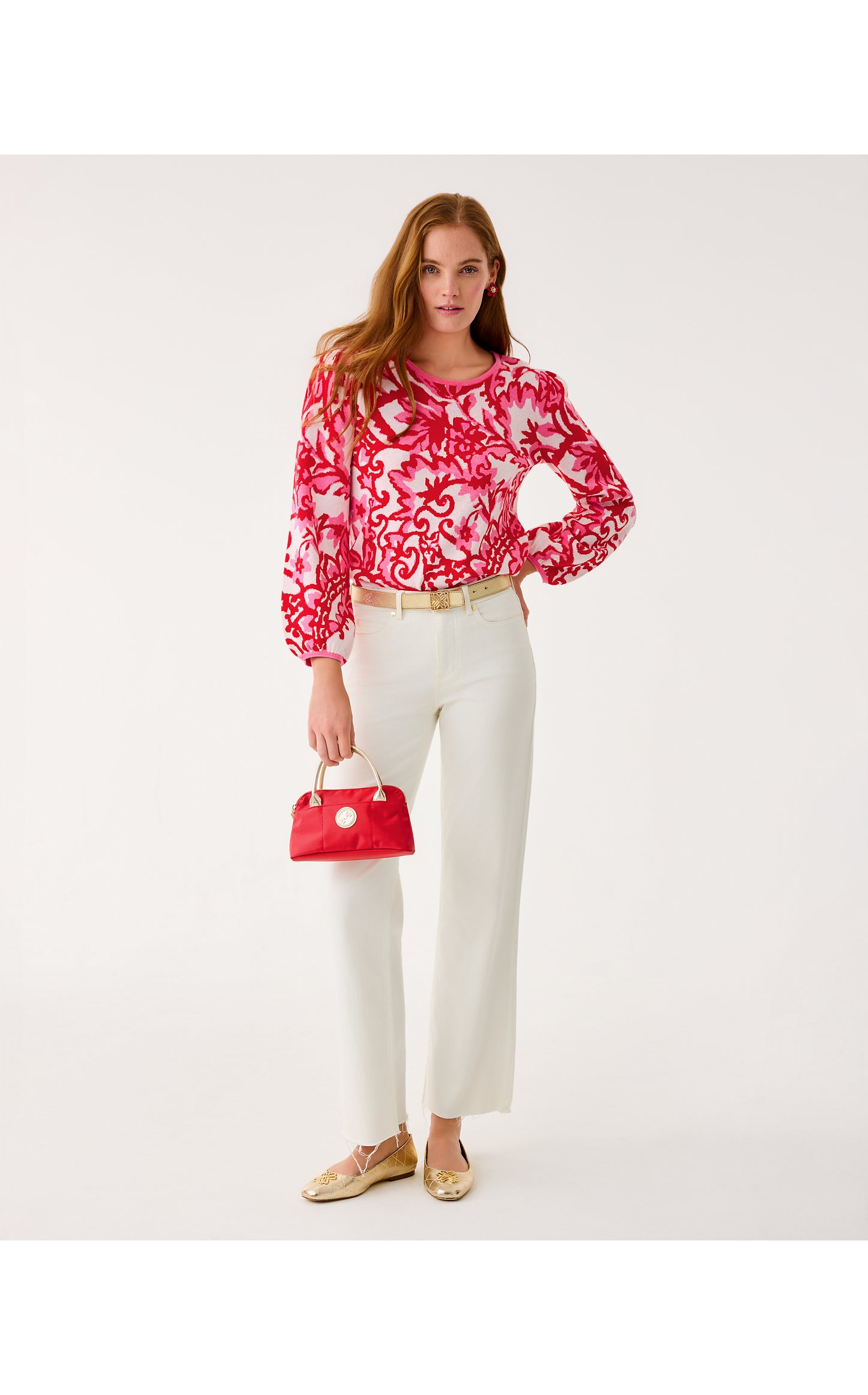 Veronita Sweater - Coconut Spicy Socialite Jacquard