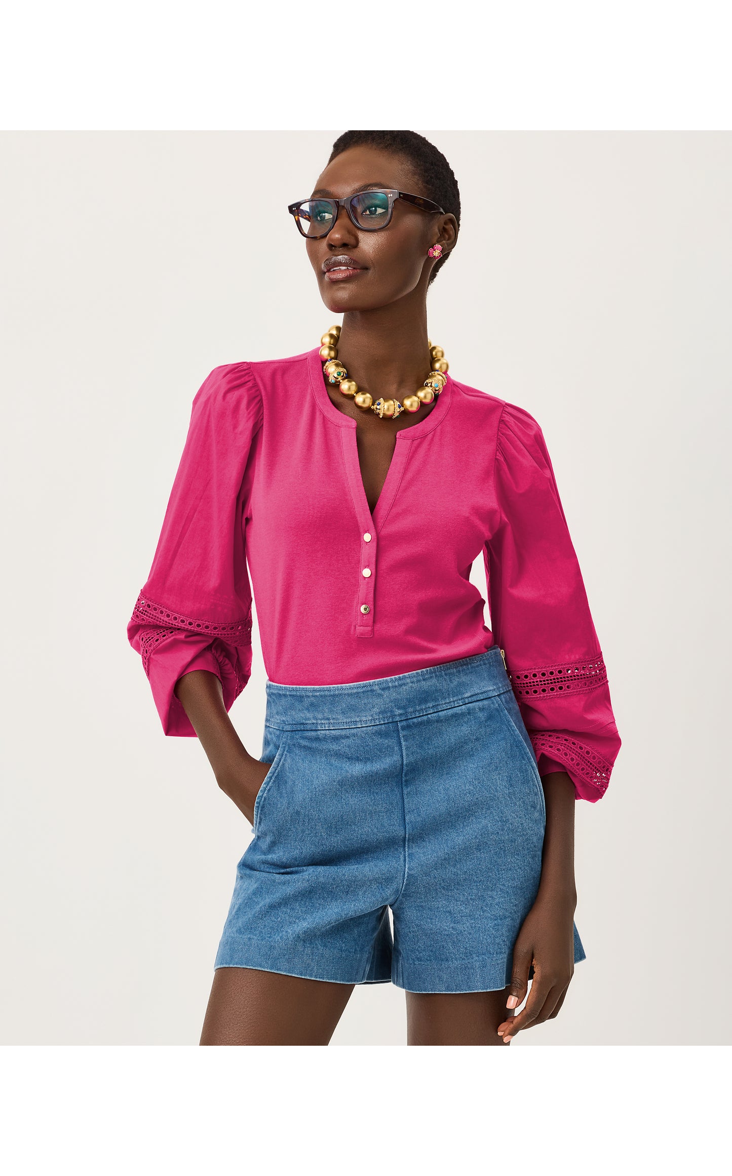 Ronson Long Sleeve Knit Top - Berry Bouquet