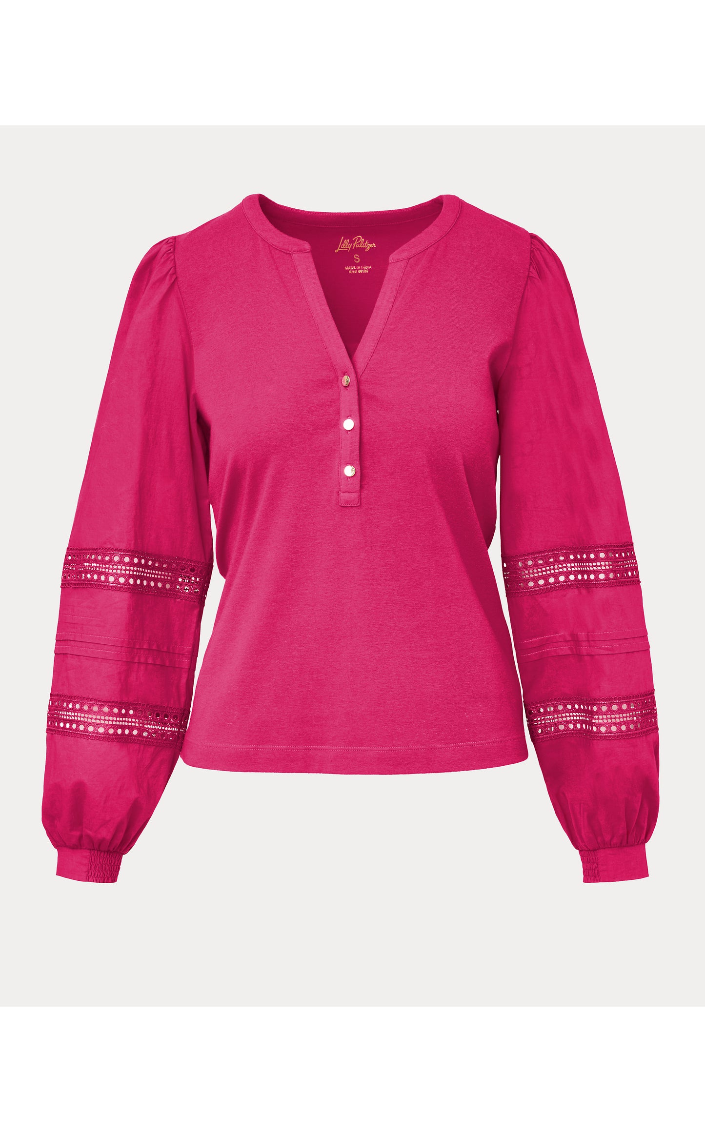Ronson Long Sleeve Knit Top - Berry Bouquet