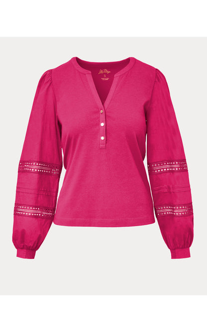 Ronson Long Sleeve Knit Top - Berry Bouquet