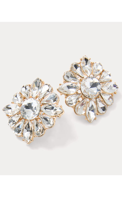 Spicy Socialite Stud Earrings - Clear