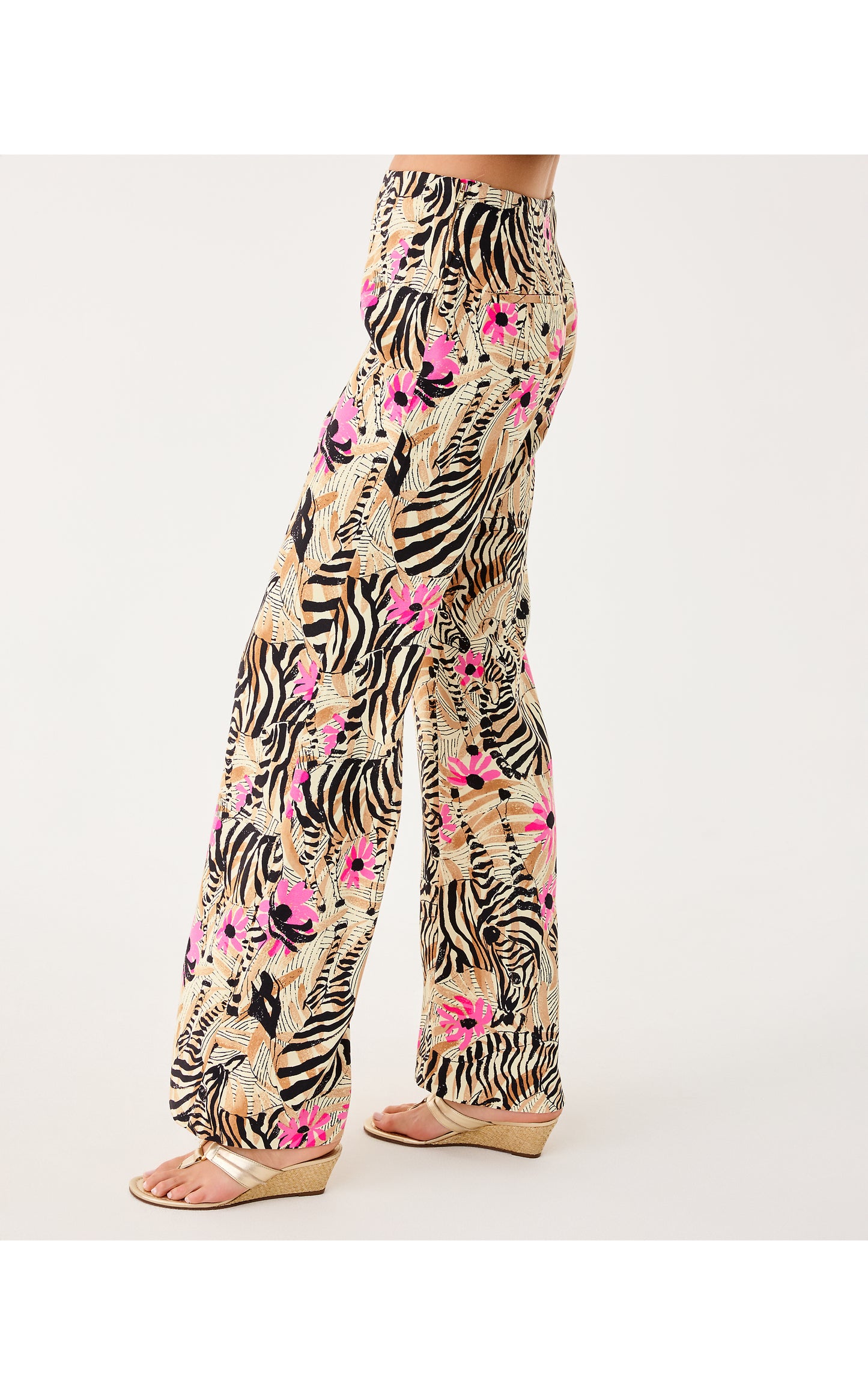 33" Polyanna High Rise Palazzo Pant -Rutabaga El Morocco