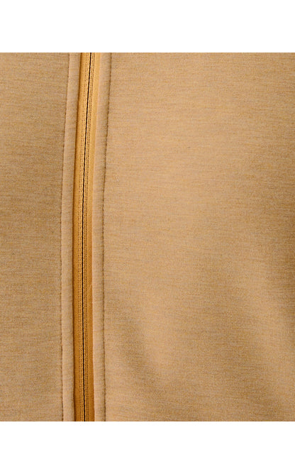 UPF50+ Basque Full Zip Jacket - Heathered Iced Latte