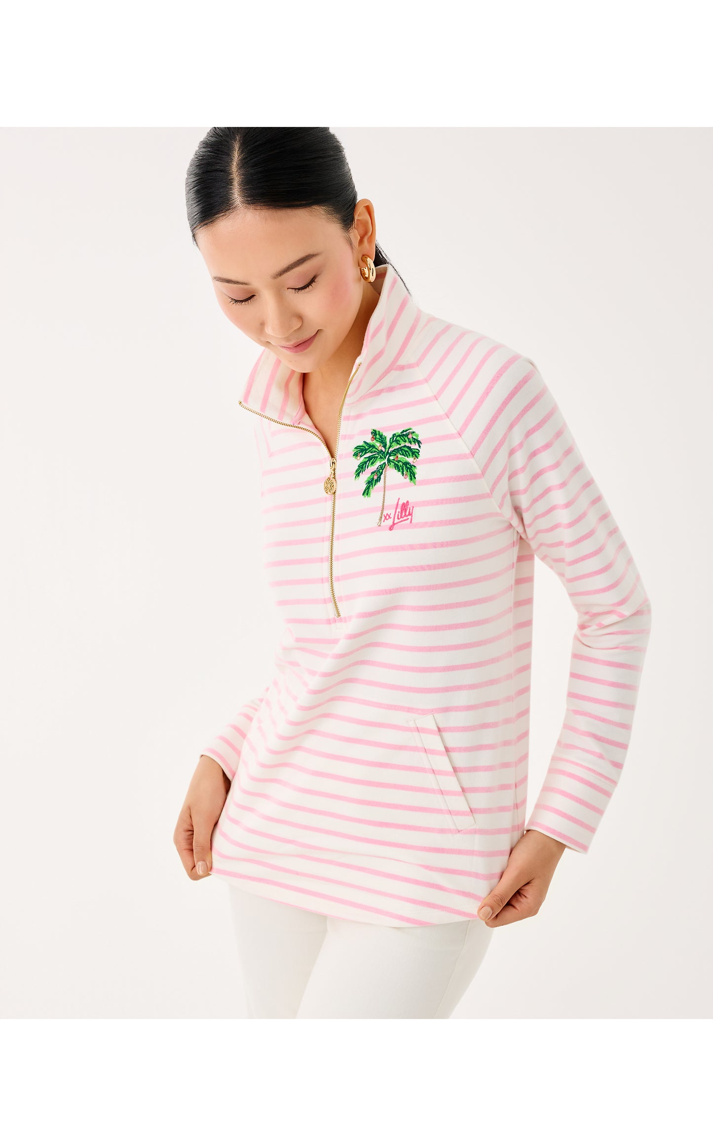 Skipper Popover - Multi Holiday Palm Embellishment