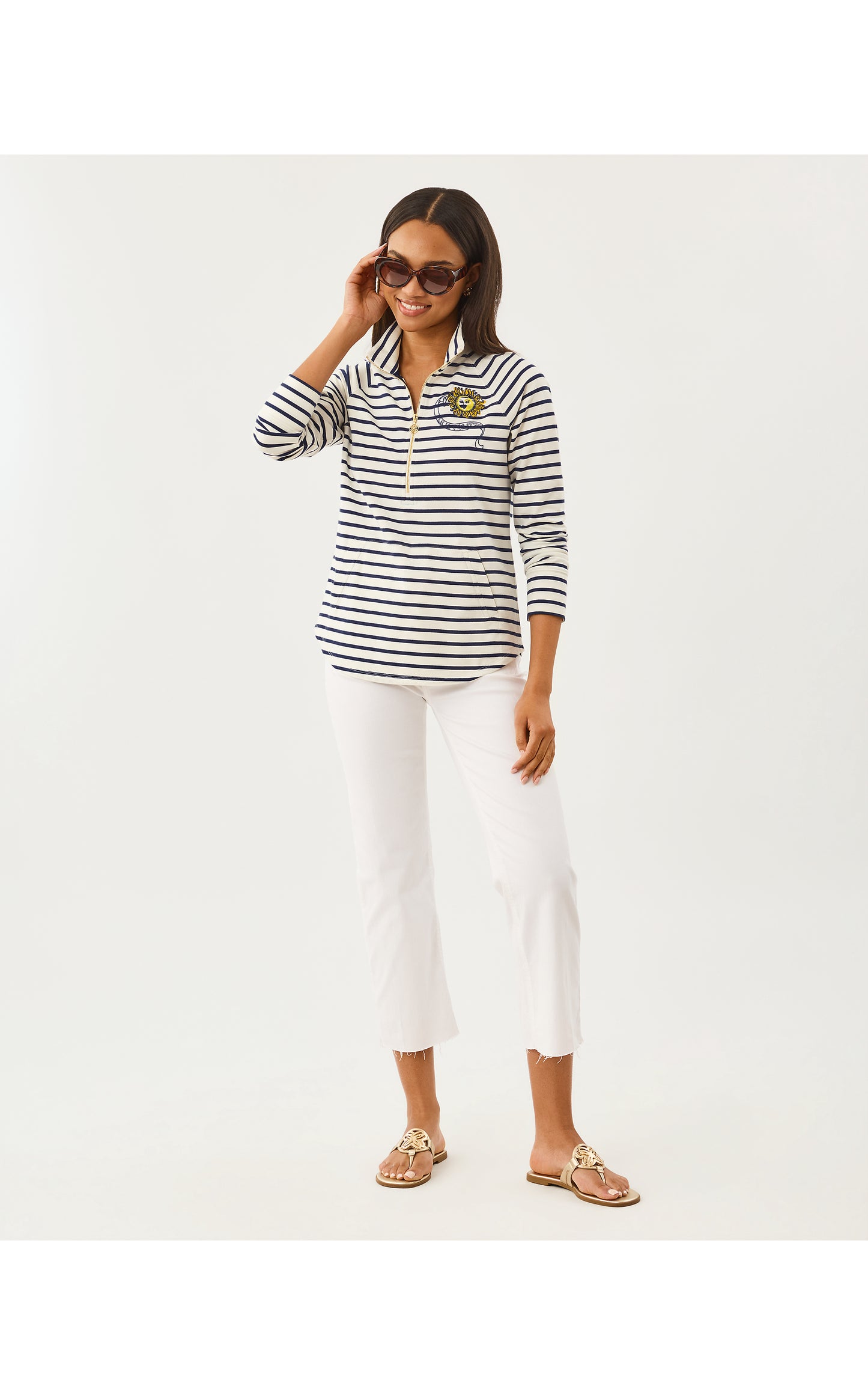 Skipper Popover - Multi Tropical Chest Embellishment