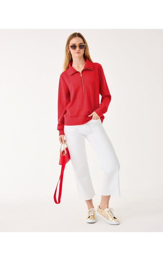 UPF50+ Eleni Pullover - Cranberry Red