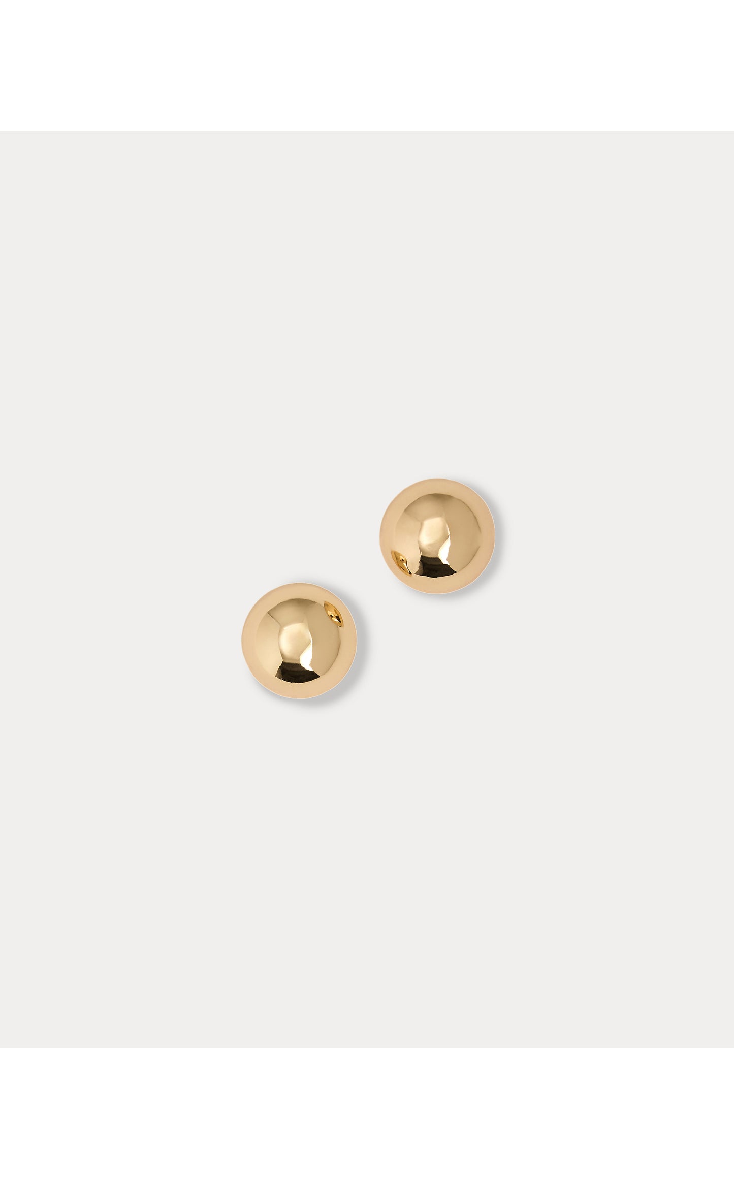 Etta Stud Earrings - Gold Metallic