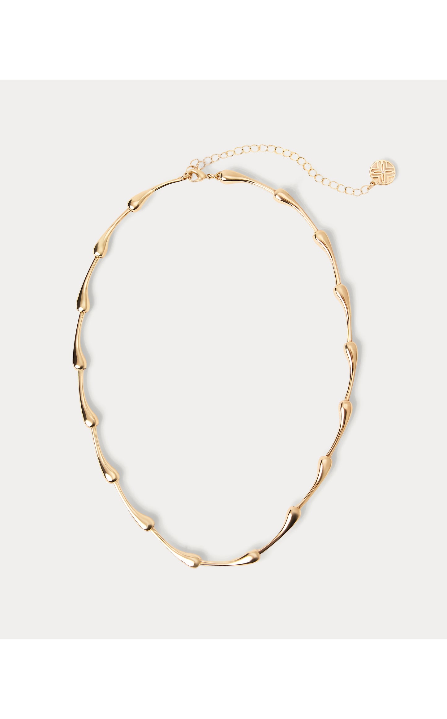 Rousseau Wave Necklace - Gold Metallic