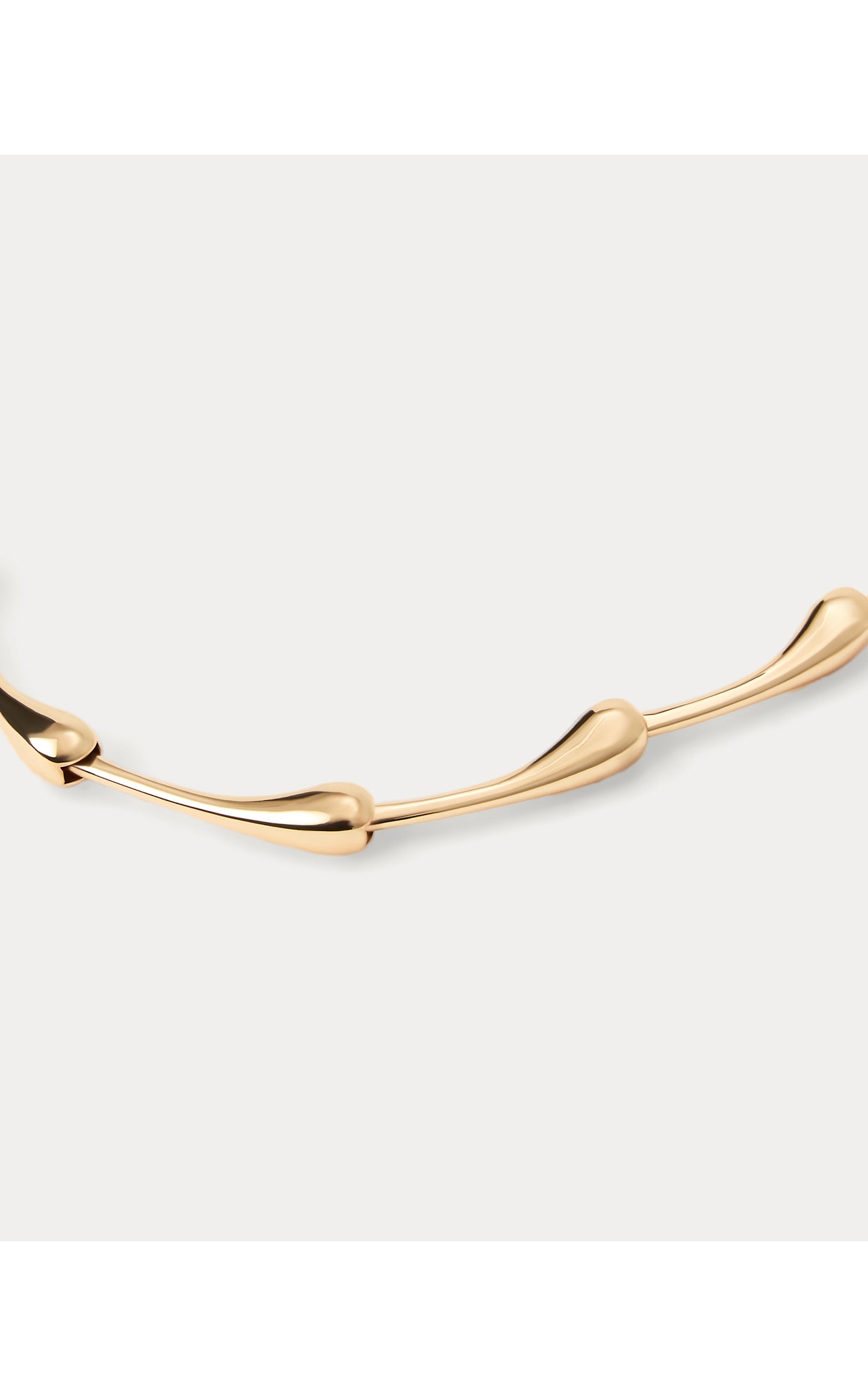 Rousseau Wave Necklace - Gold Metallic