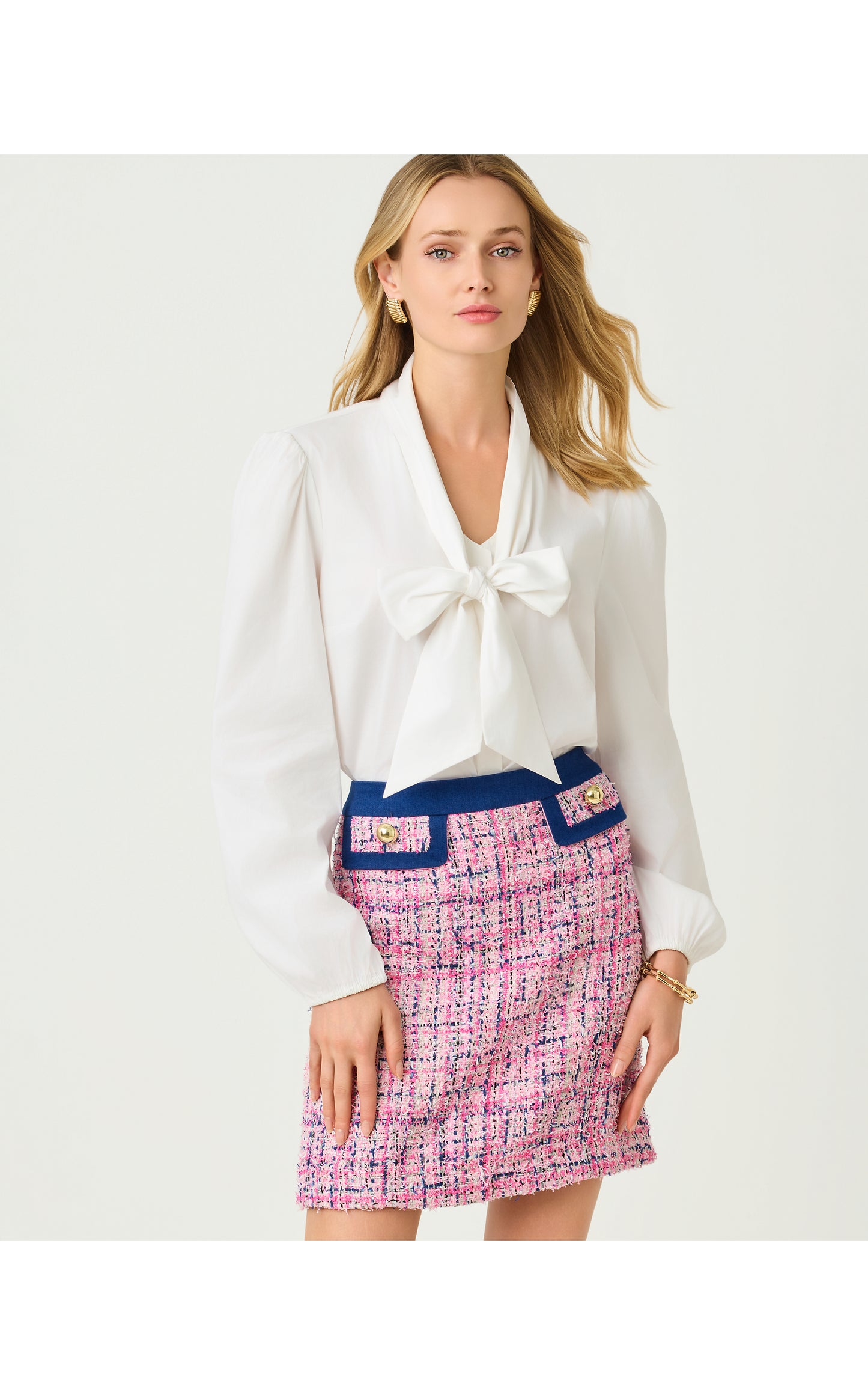 The Lilly Shirt Blouse - Resort White