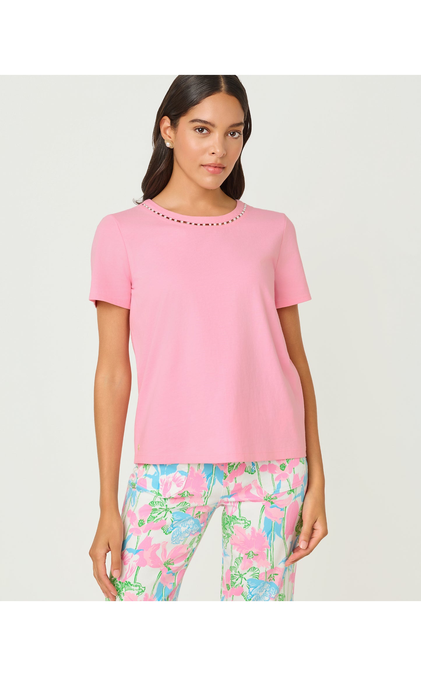 Clairmont Pearl Knit Top - Conch Shell Pink