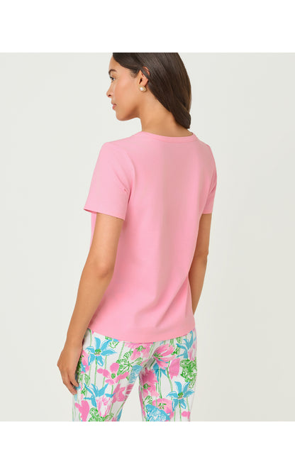 Clairmont Pearl Knit Top - Conch Shell Pink