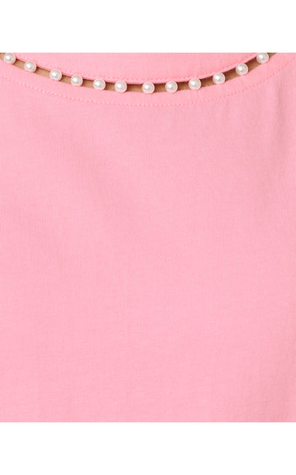 Clairmont Pearl Knit Top - Conch Shell Pink