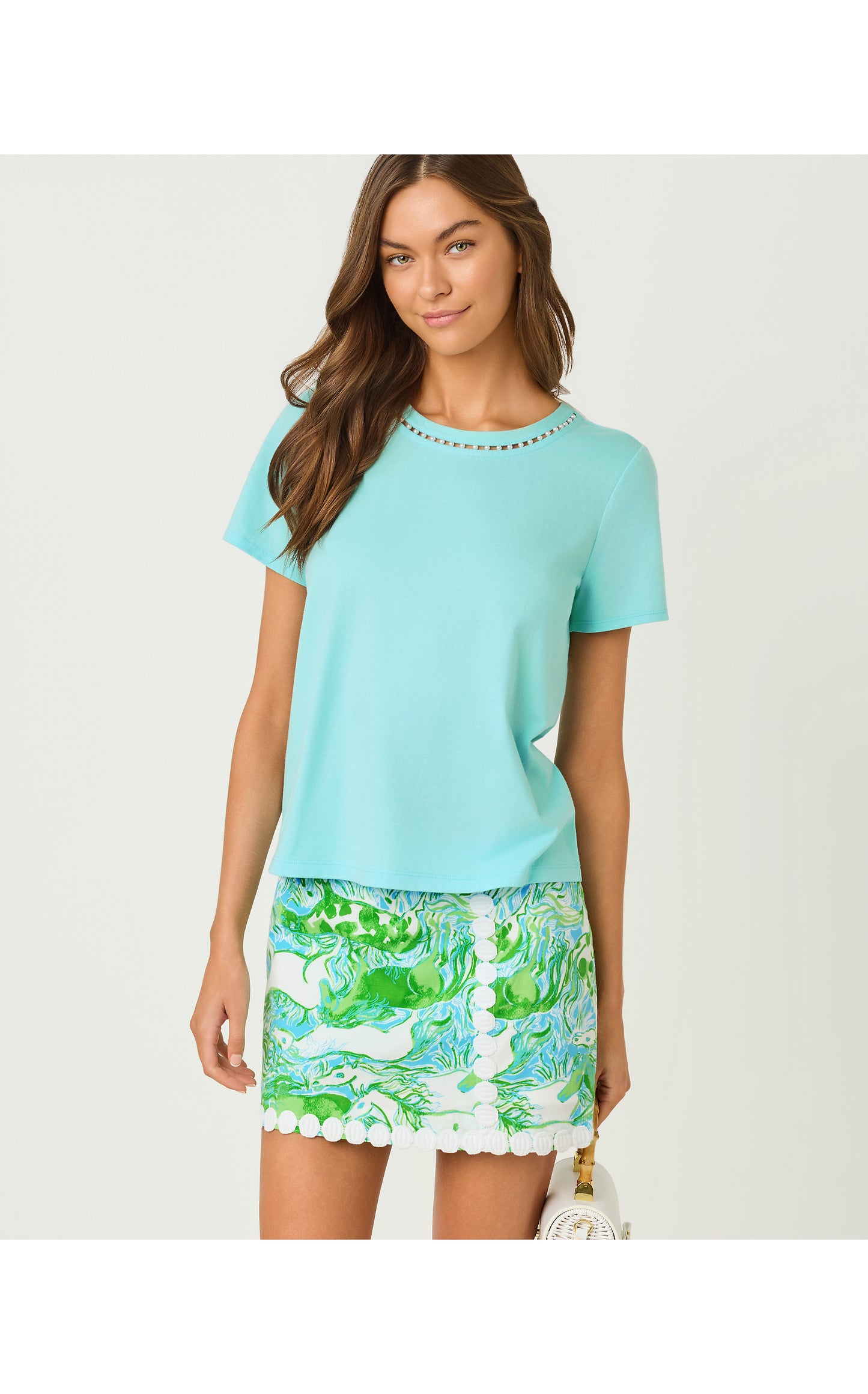 Clairmont Pearl Knit Top - Day Dream Blue