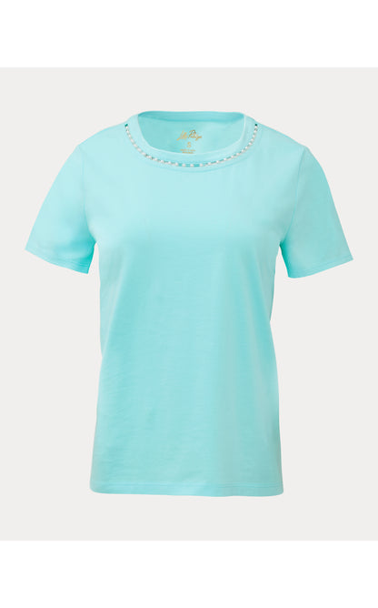 Clairmont Pearl Knit Top - Day Dream Blue