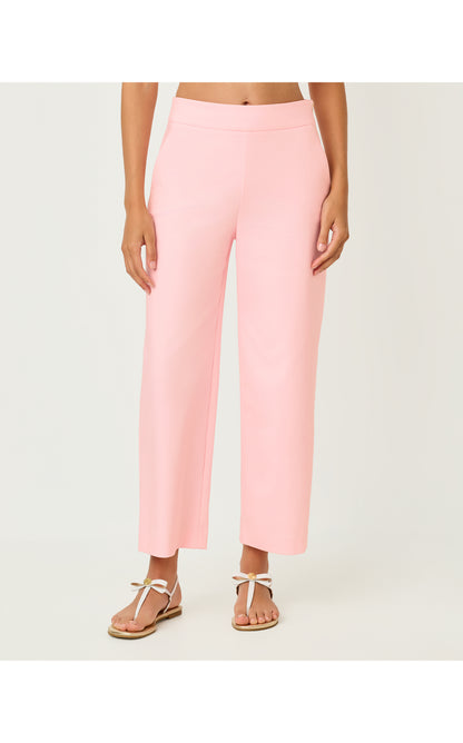 26" Sarissa High Rise Crop Pant - Pink Muse