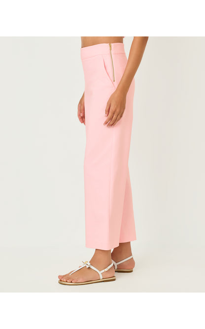 26" Sarissa High Rise Crop Pant - Pink Muse