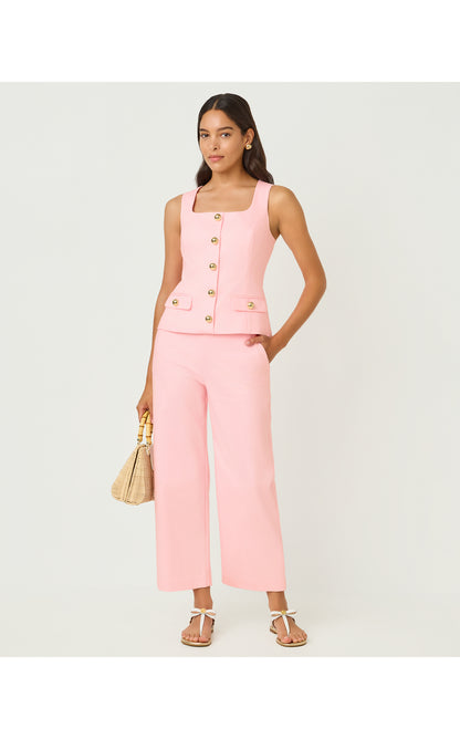 26" Sarissa High Rise Crop Pant - Pink Muse