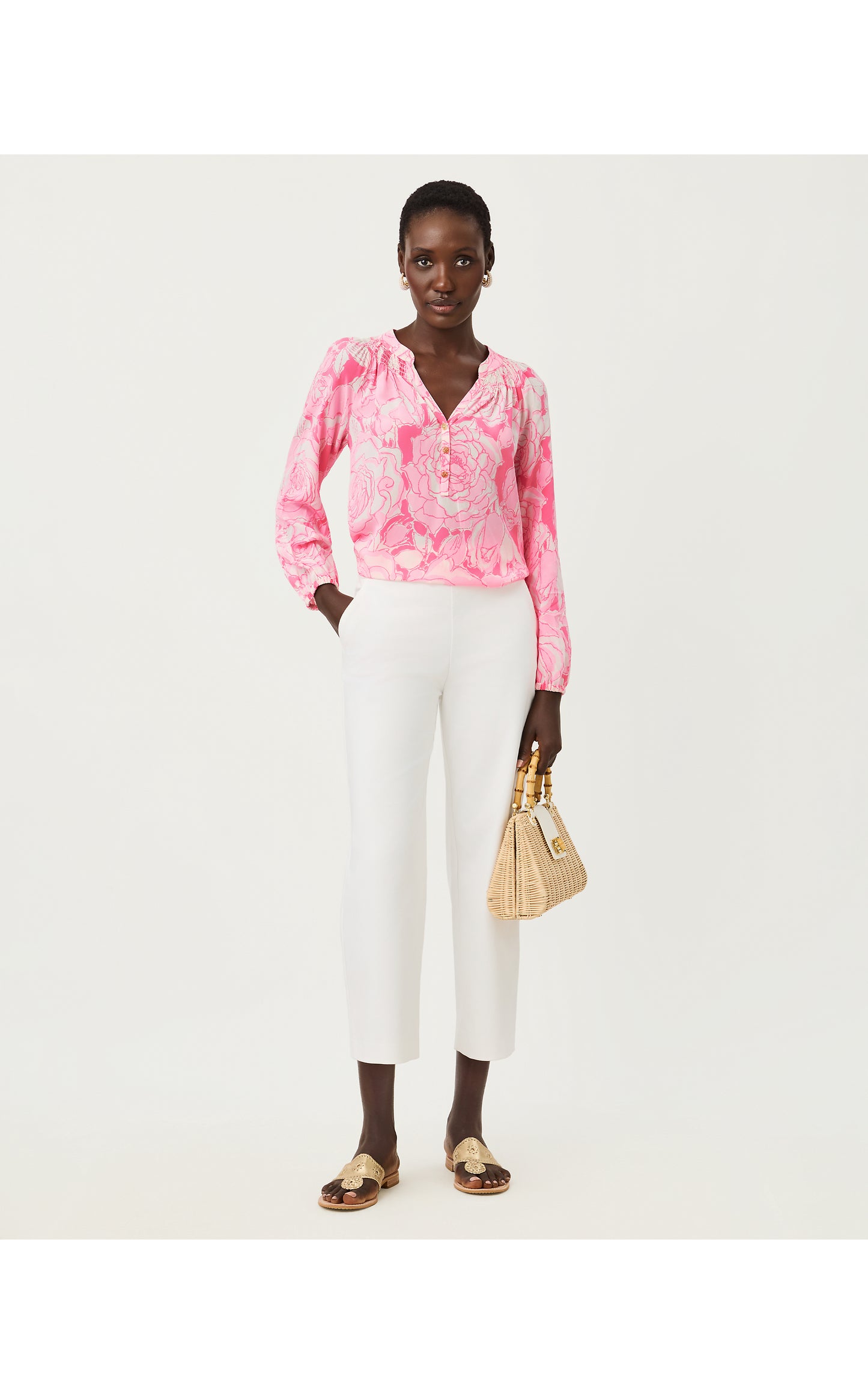 Sarissa Crop Pant - Resort White