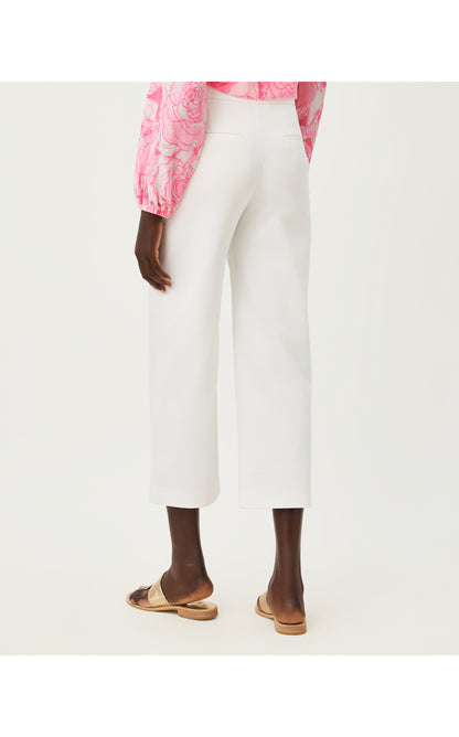 Sarissa Crop Pant - Resort White