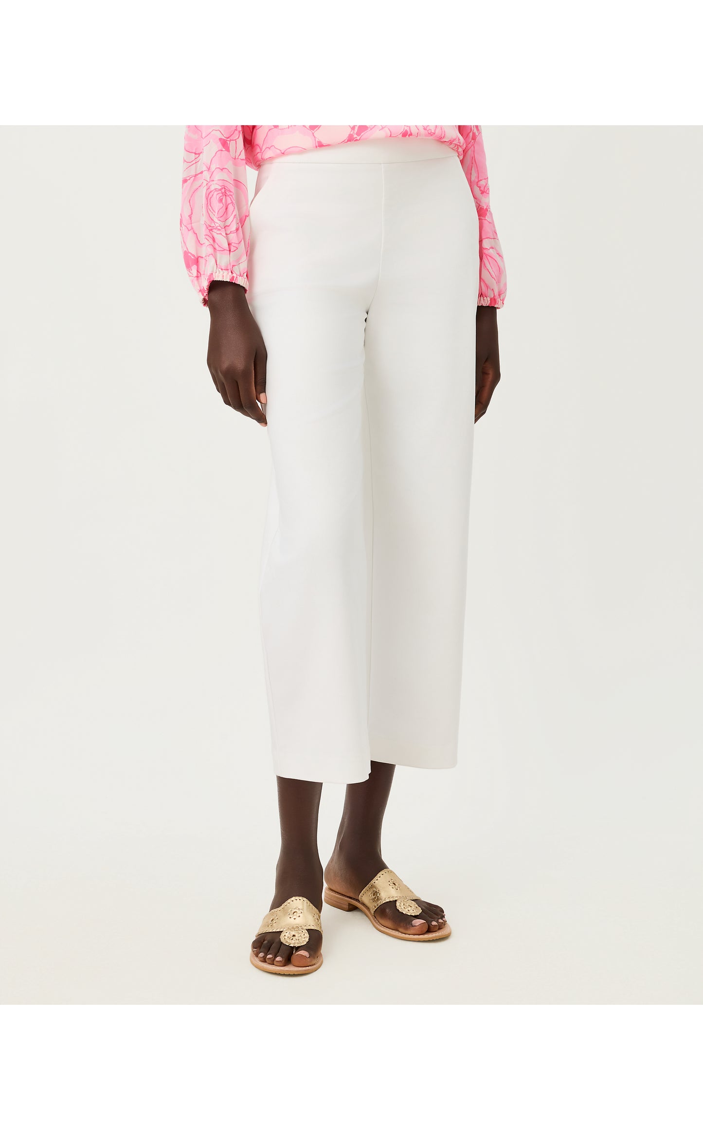 Sarissa Crop Pant - Resort White
