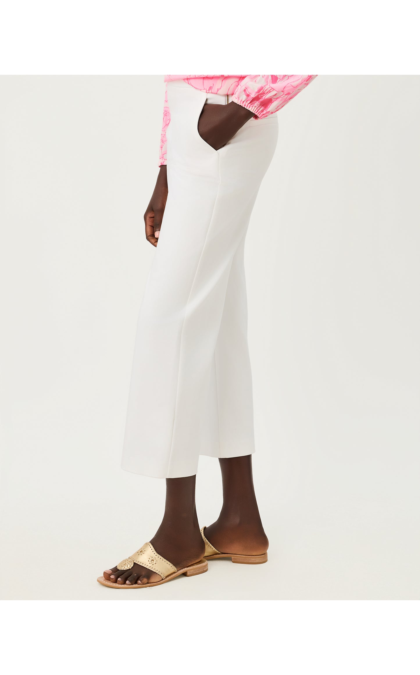 Sarissa Crop Pant - Resort White