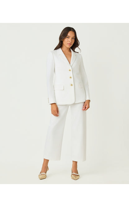 Sarissa Crop Pant - Resort White