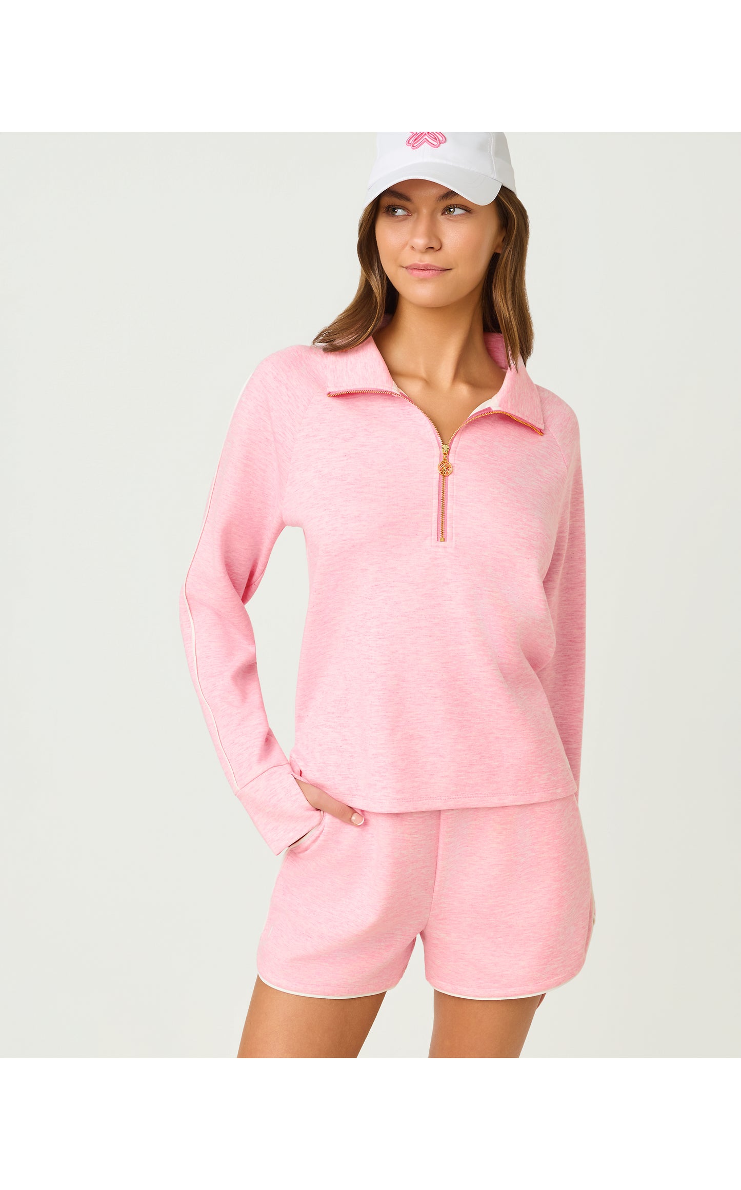 UPF50+ Galvin Short - Heathered Conch Shell Pink