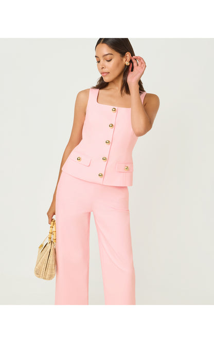 Moira Sleeveless Top - Pink Muse