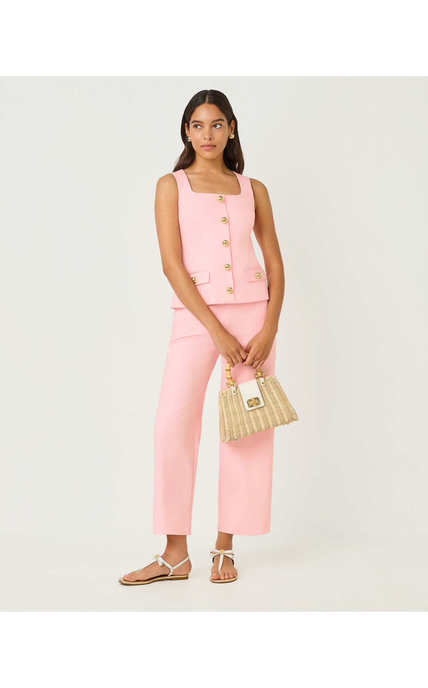 Moira Sleeveless Top - Pink Muse