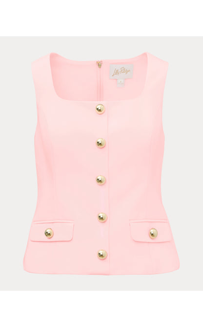 Moira Sleeveless Top - Pink Muse