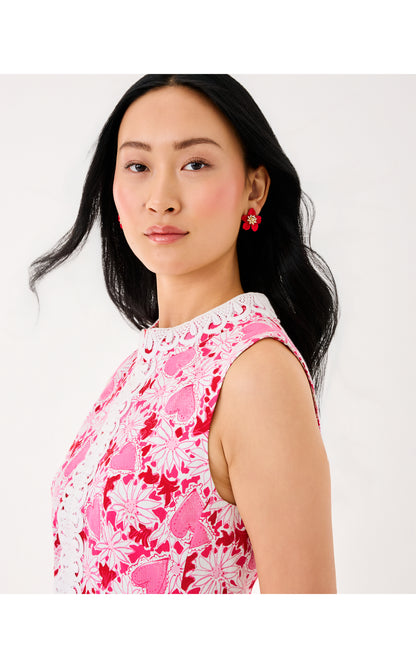 Cleodora Stretch Shift Dres - Coconut Dear Heart