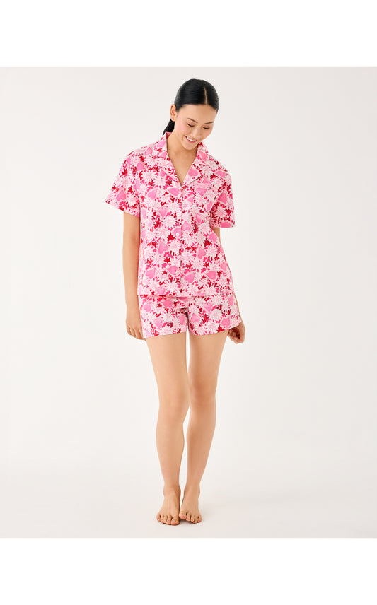 Mari Pajama Button-Up Top - Coconut Dear Heart