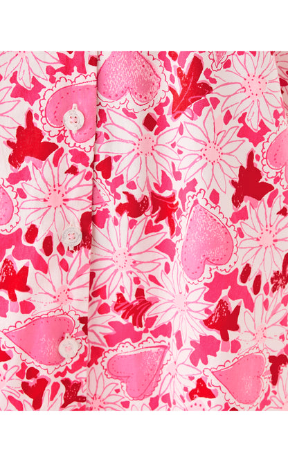 Mari Pajama Button-Up Top - Coconut Dear Heart