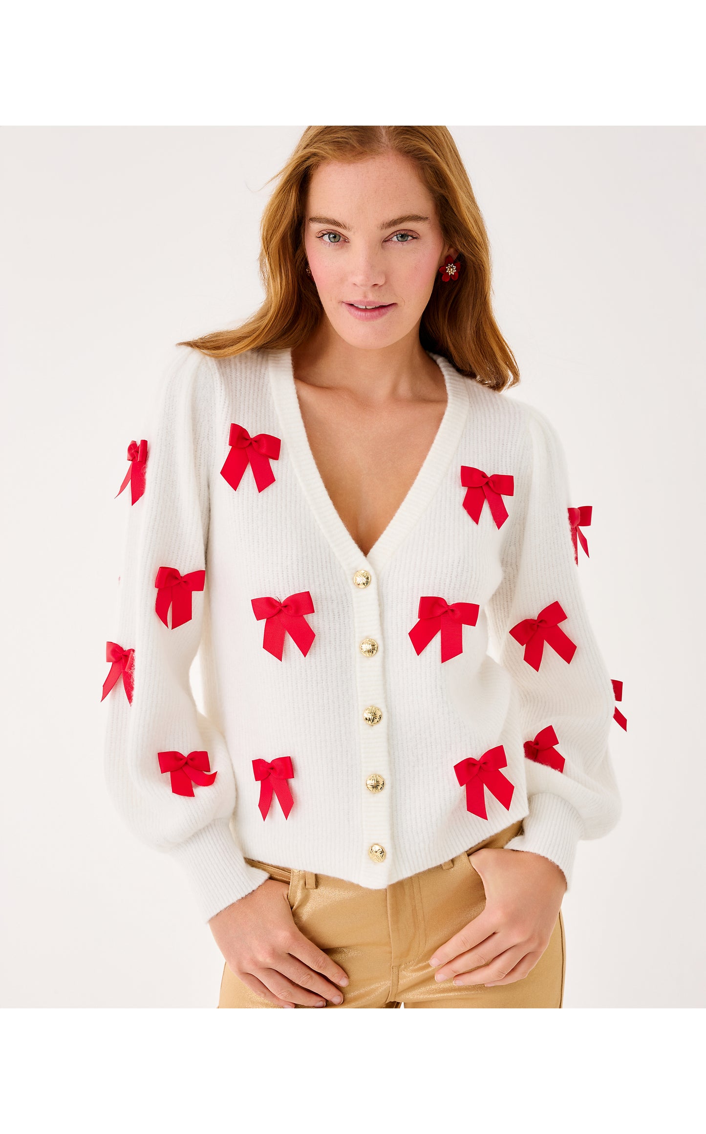 Zarie Cardigan - Coconut Party Bows