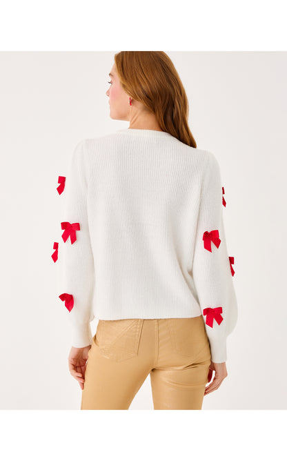 Zarie Cardigan - Coconut Party Bows