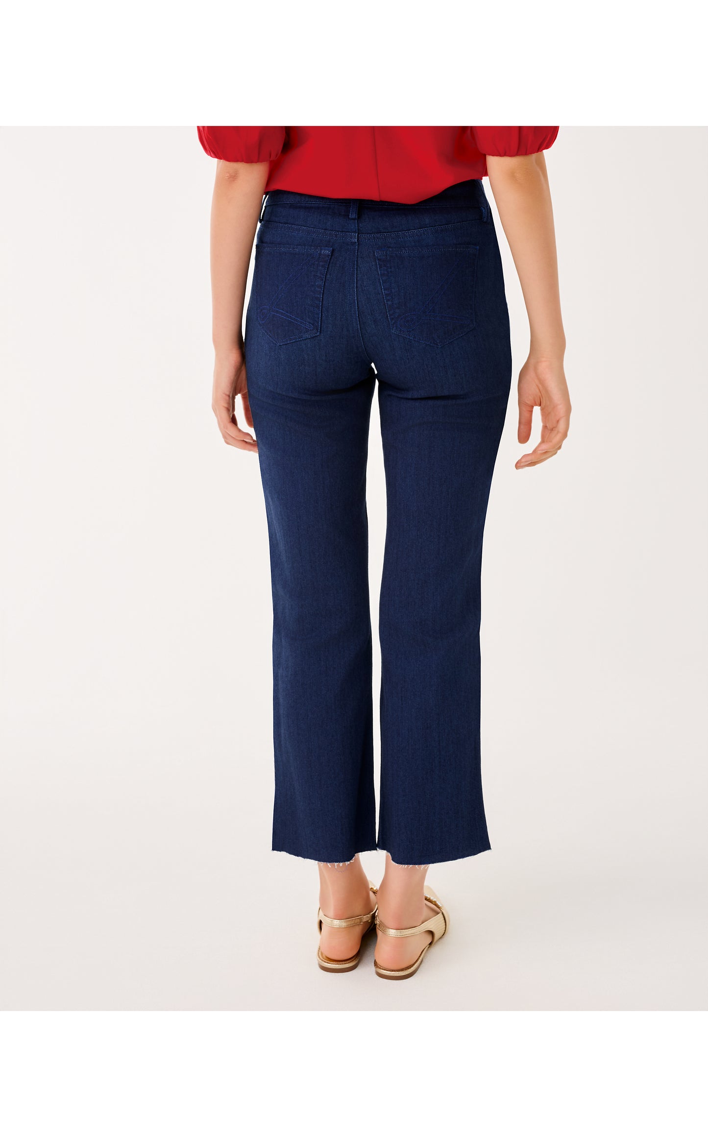28" Lindessa High Rise Crop Jean - Dark Wash