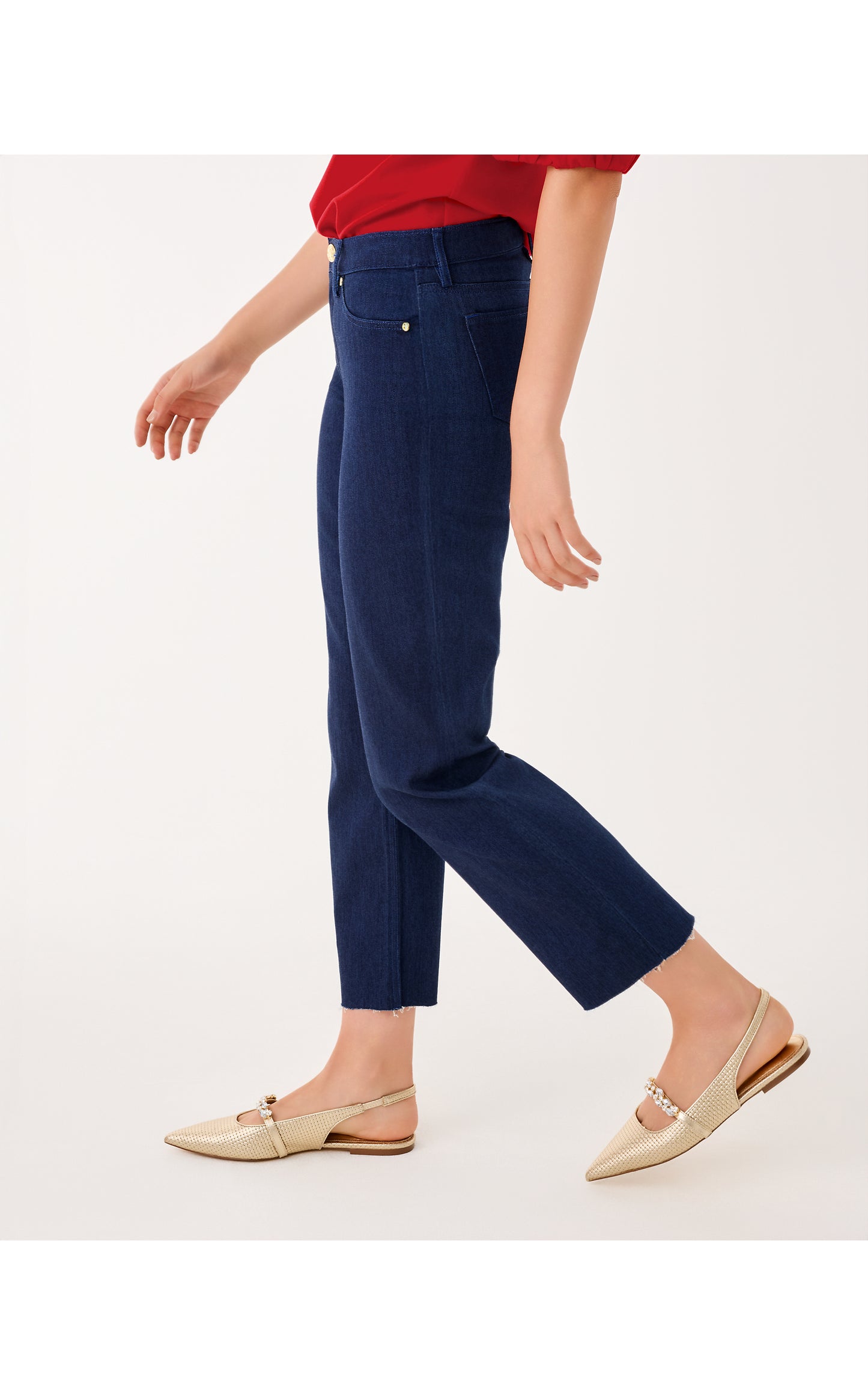 28" Lindessa High Rise Crop Jean - Dark Wash