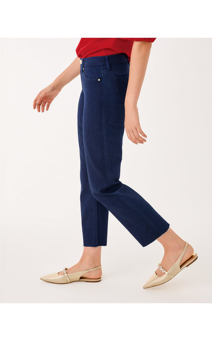 28" Lindessa High Rise Crop Jean - Dark Wash