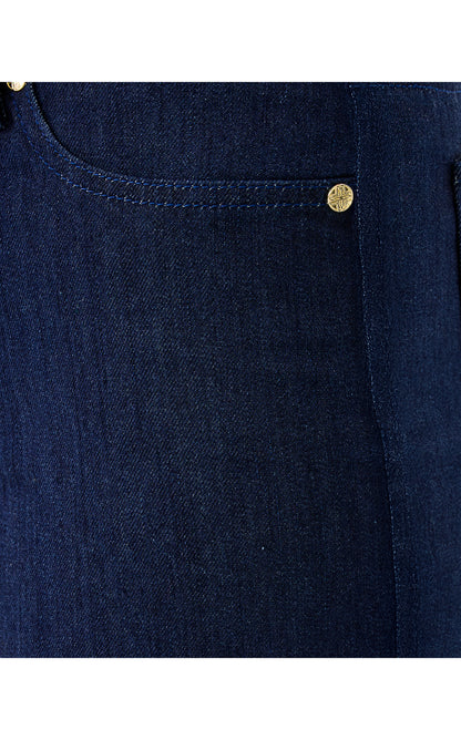 28" Lindessa High Rise Crop Jean - Dark Wash