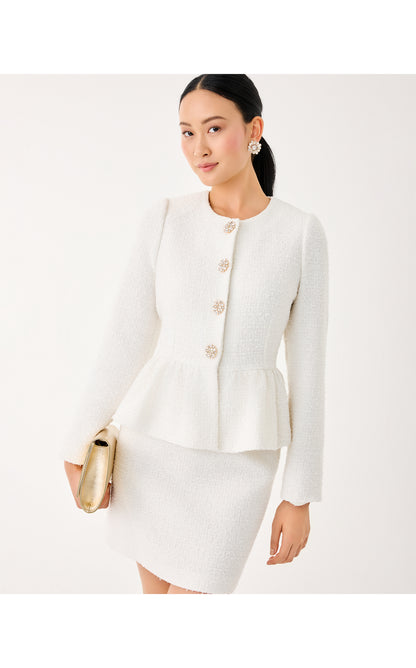 Araya Boucle Jacket - Coconut Chic Chick Boucle