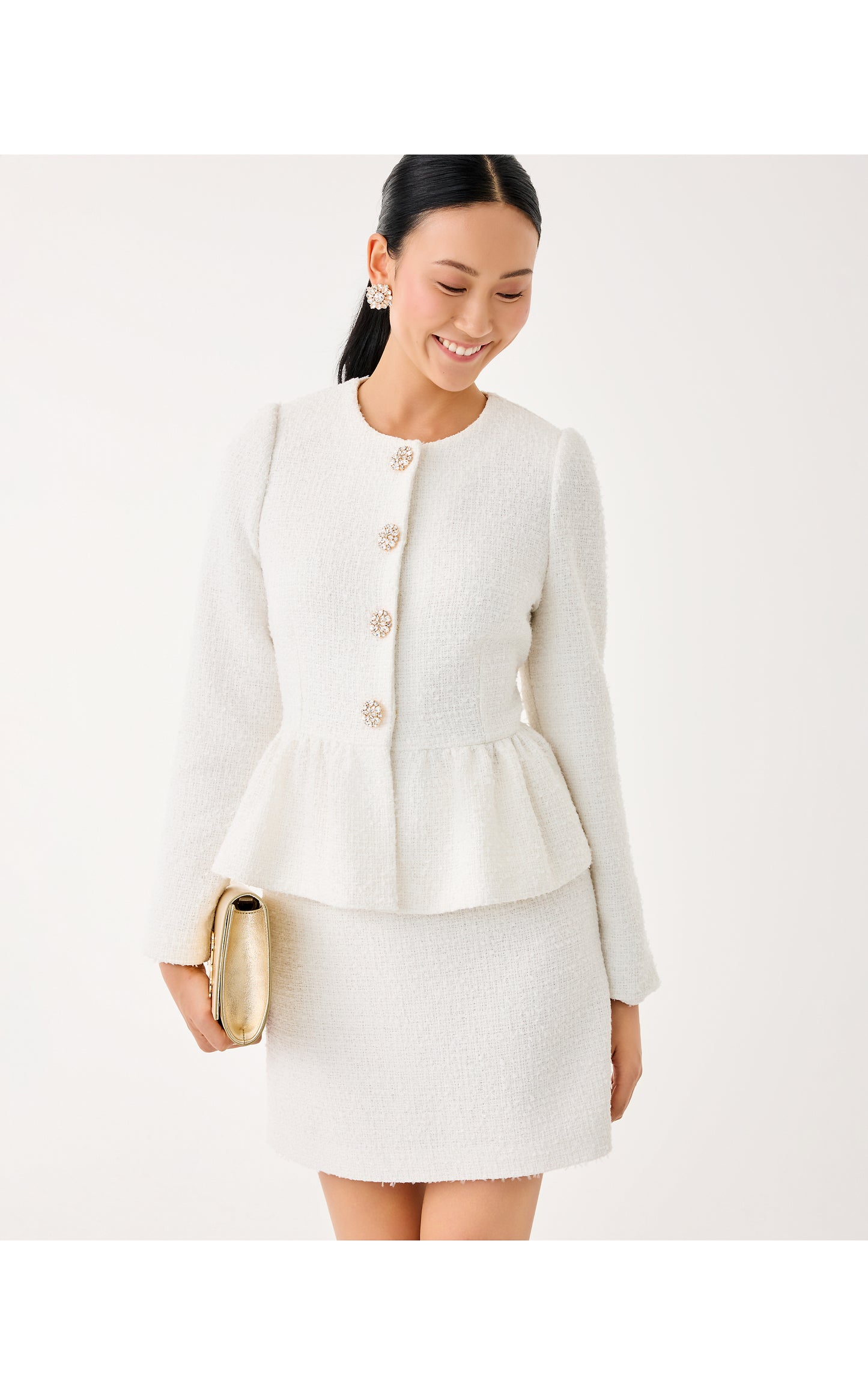 Araya Boucle Jacket - Coconut Chic Chick Boucle