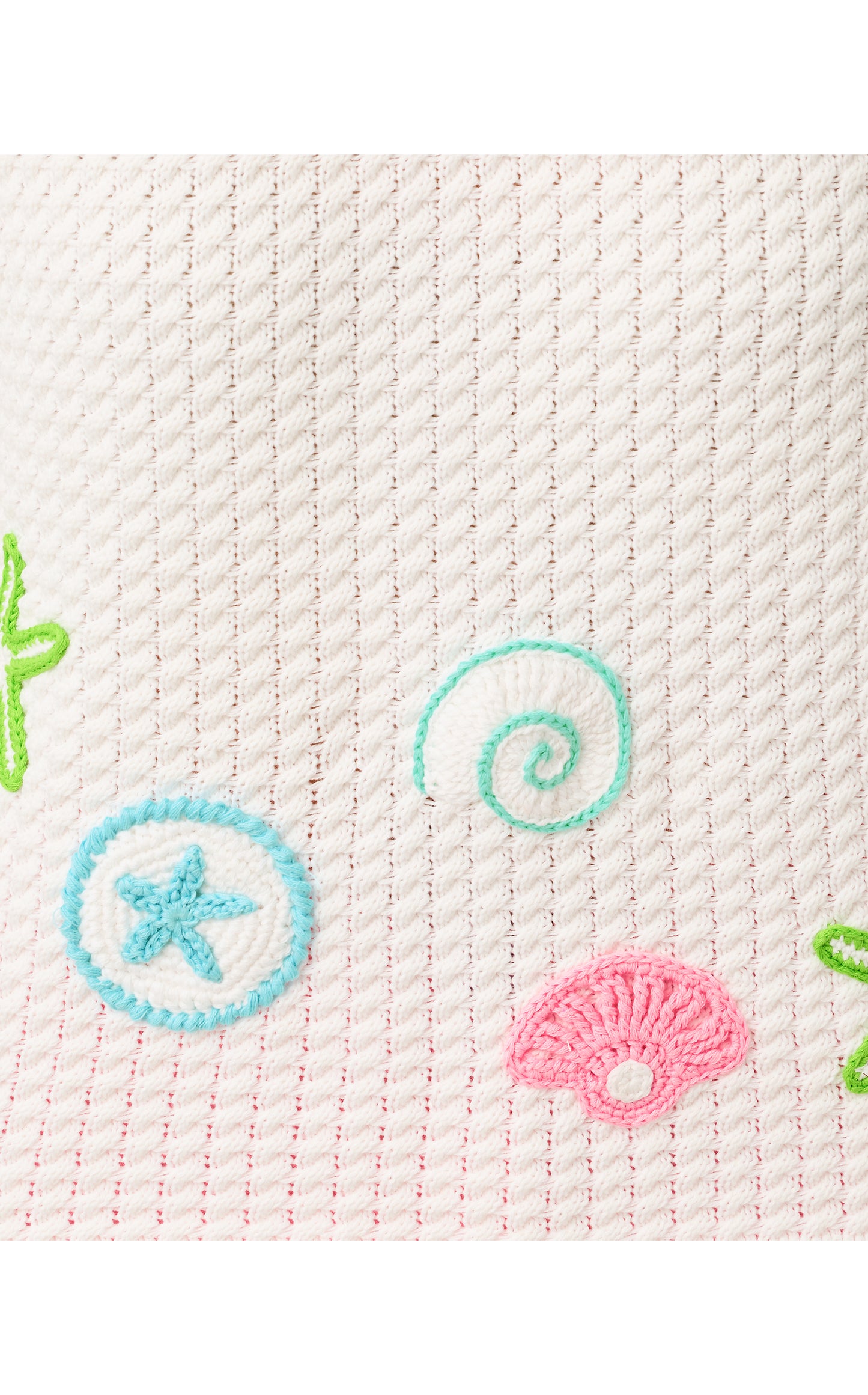 Roe Sweater Shell - Resort White Starfish Embroidery