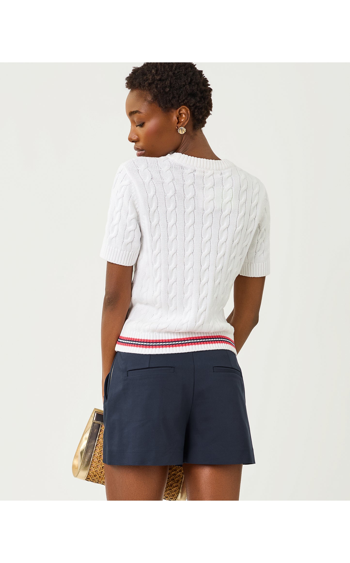 Miko Sweater - Resort White Lobster Embroidery