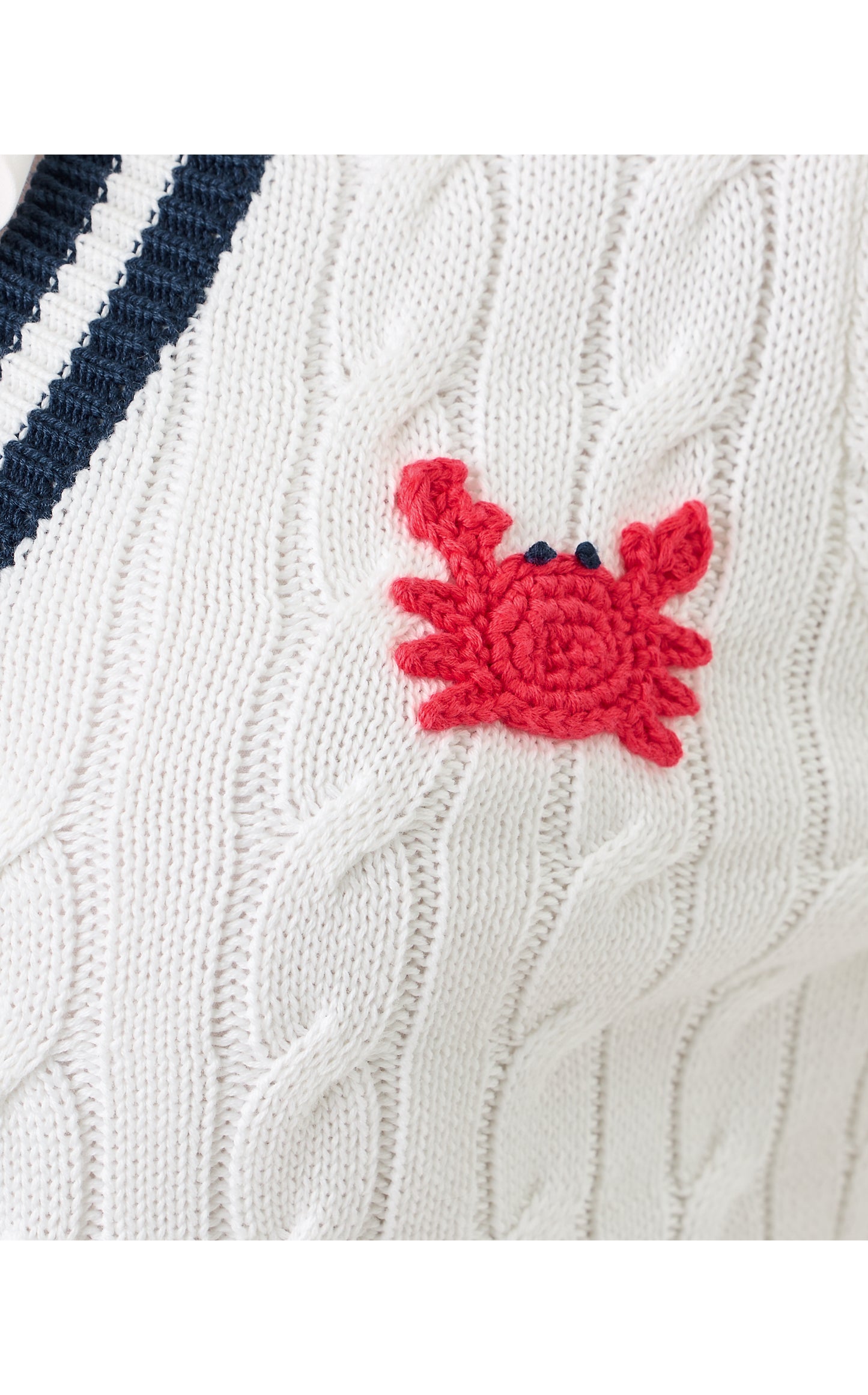 Brockton Sweater - Resort White Crab Crochet