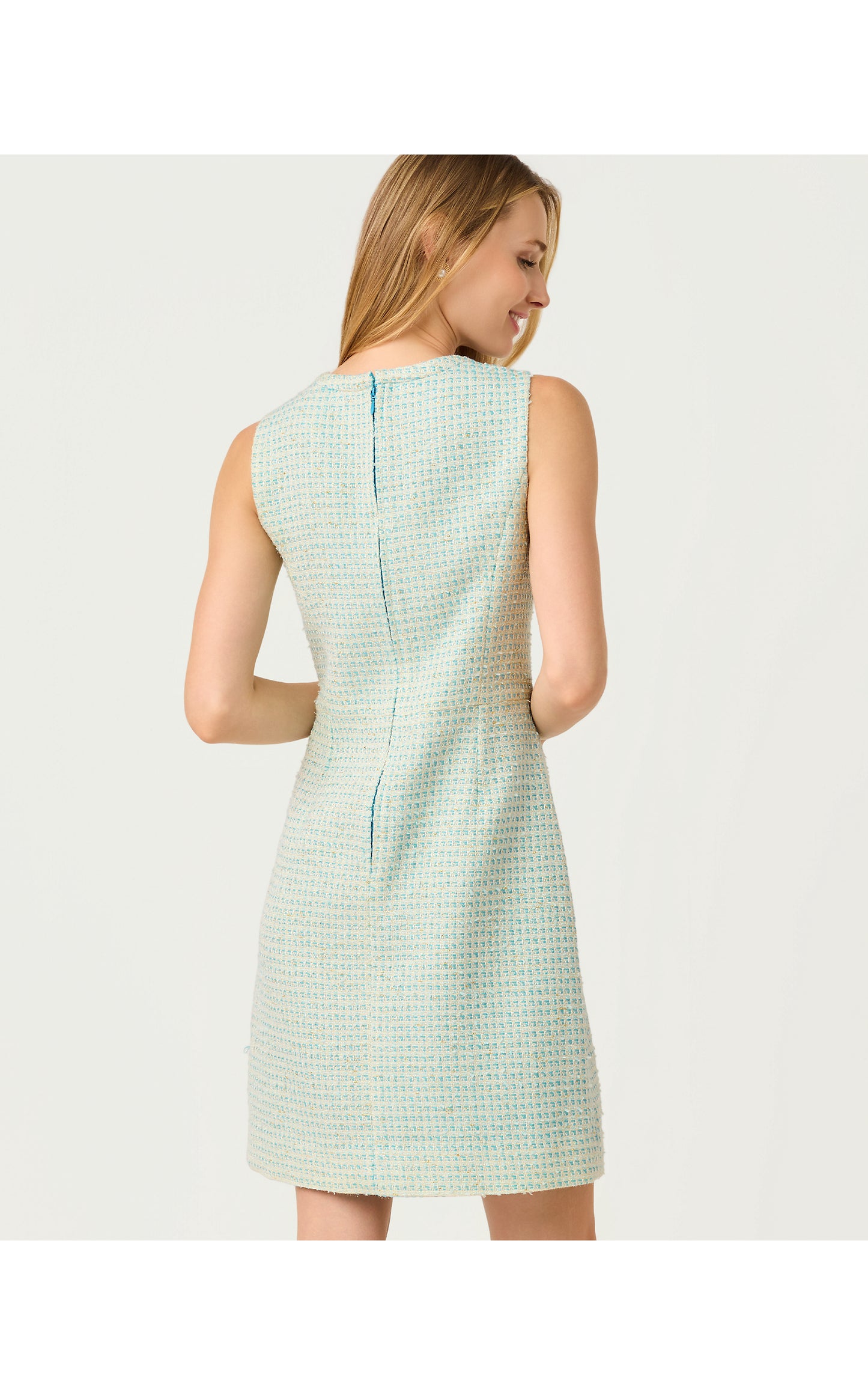 Aria Boucle Shift - Capri Blue Fantasy Boucle