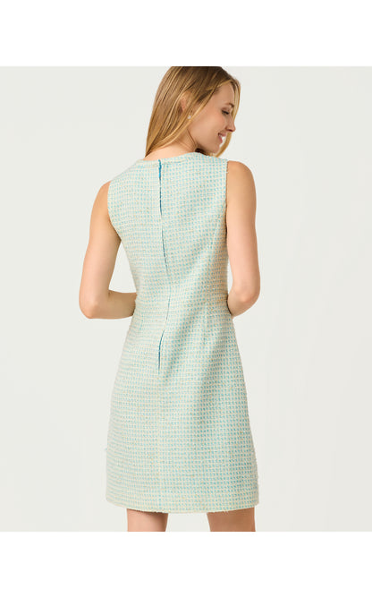 Aria Boucle Shift - Capri Blue Fantasy Boucle