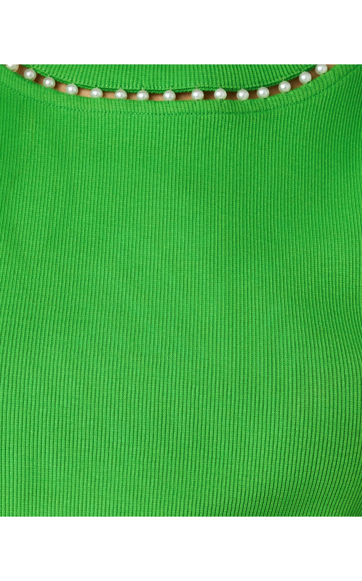 Vanna Knit Top - Putting Green